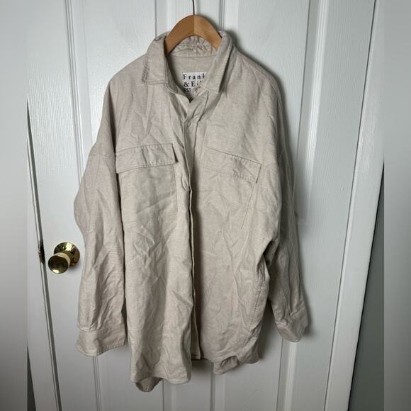 Frank & Eileen Mcloghlin Utility Shirt in Natural XS - Picture 3 of 10